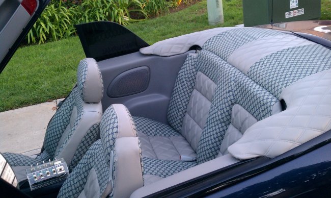 Couture Vehicle Upholstery : MERCEDES WRAPPED IN LOUIS VUITTON