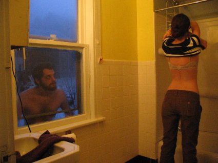 Peeping Tom Installs Hidden Cam in Bathroom Creampie 425x318 Sex Image Hq Peeping Tom Installs Hidden Cam in Bathroom