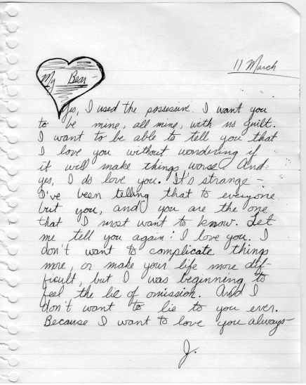 Boyfriend in letter to hindi love Love Letter